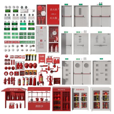 现代消防设备逃生门安全出口