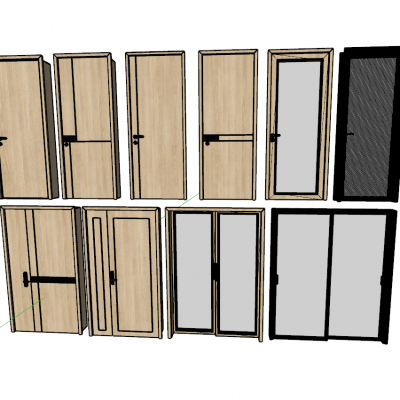 现代木门套装门