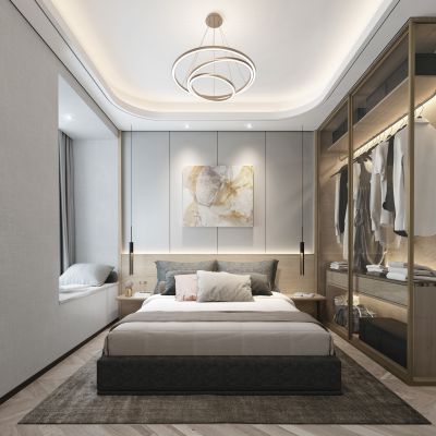 现代卧室