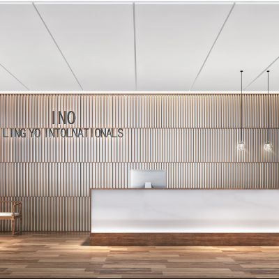 新中式前台办公