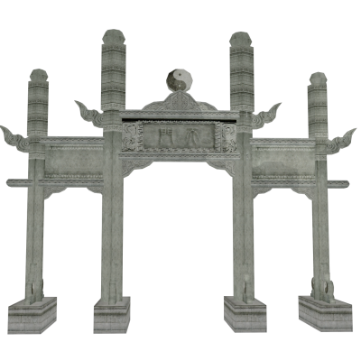 中式古建筑天门牌坊牌楼大门