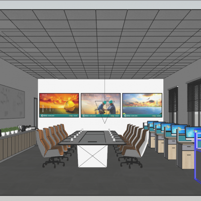 现代办公室会议室