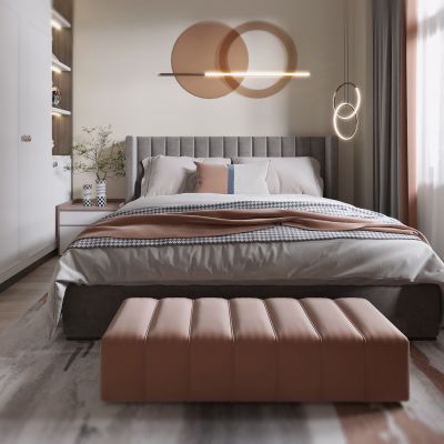 现代卧室，卧室