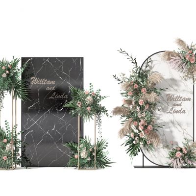 现代花艺展示架