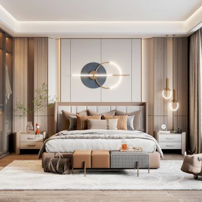 现代轻奢卧室