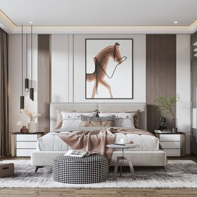 现代卧室主人房