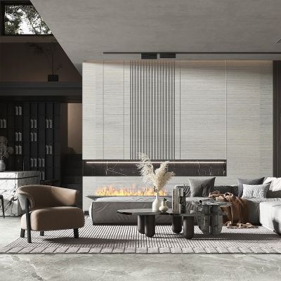 现代轻奢风格客厅