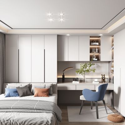 现代卧室主人房