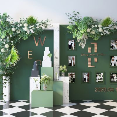 现代婚礼花艺美陈