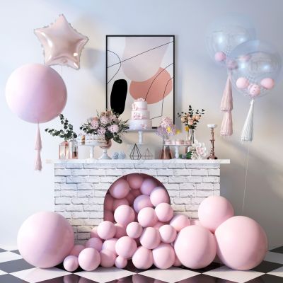 现代气球组合美陈