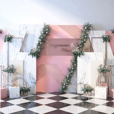 现代婚礼合影区