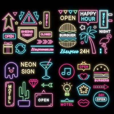 现代霓虹灯壁灯装饰灯