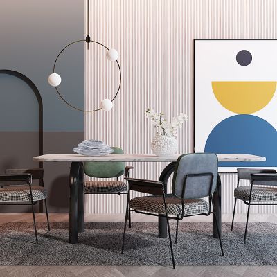 北欧餐桌椅组合