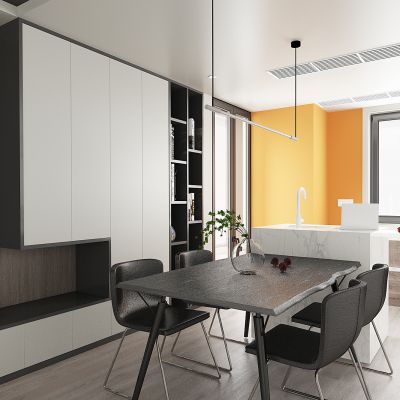 现代餐厅餐桌椅