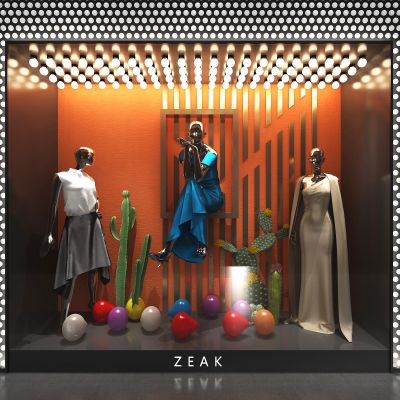 现代女士服装店