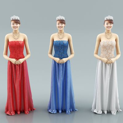 现代女装晚礼服