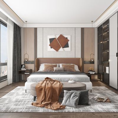 现代轻奢卧室