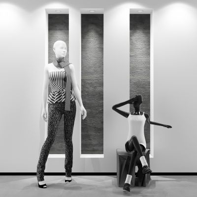 现代女士服装模特