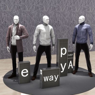 现代西装男装服装模特