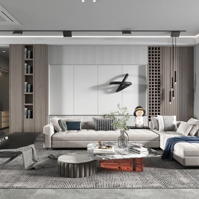 现代轻奢风格客餐厅