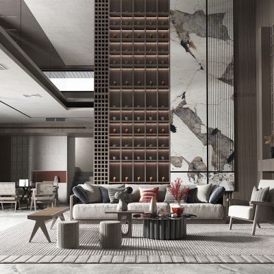 新中式风格客餐厅