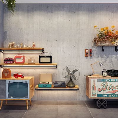 工业风LOFT复古物件窗厨