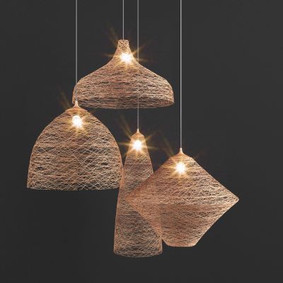 东南亚藤编编织吊灯