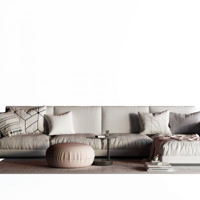 现代转角沙发 布艺沙发