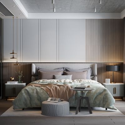 现代轻奢卧室