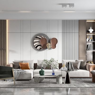 现代轻奢风格客餐厅