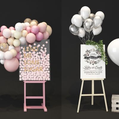 现代气球展示架