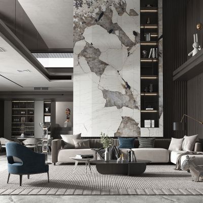 现代轻奢风格客餐厅