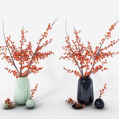 新中式花瓶花卉摆设组合
