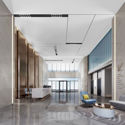 现代办公楼大堂