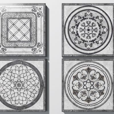 现代大理石石材拼花