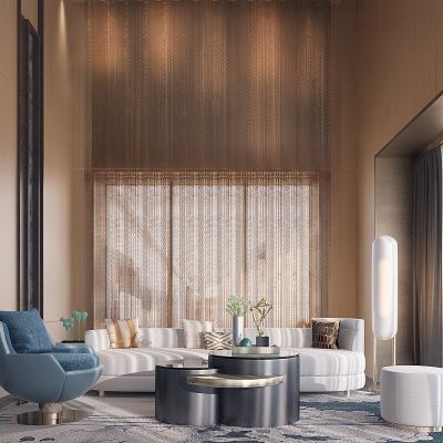 新中式大堂休息区