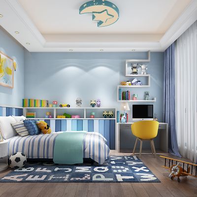 现代儿童房卧室