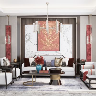 新中式简约客厅