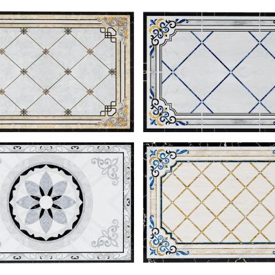 现代大理石石材拼花