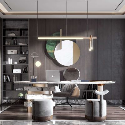 新中式书房书桌椅