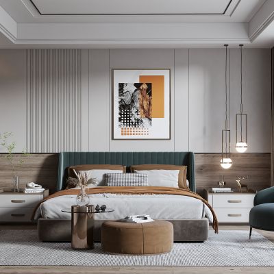 现代简欧式卧室