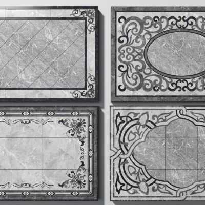 现代大理石石材拼花