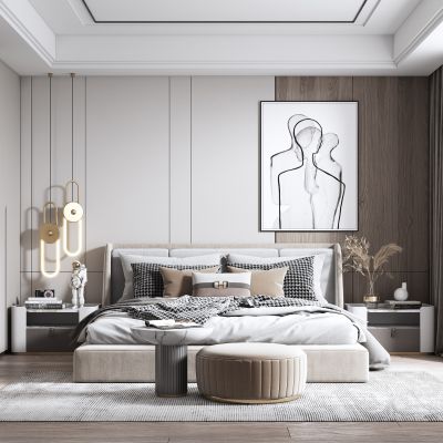 现代样板间卧室