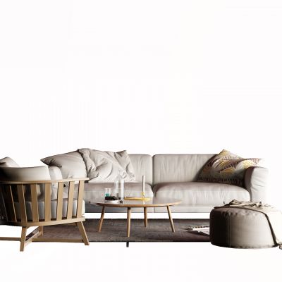 现代双人沙发 布艺沙发