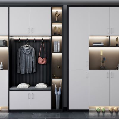 现代多功能鞋柜