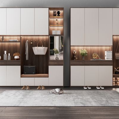 现代多功能鞋柜