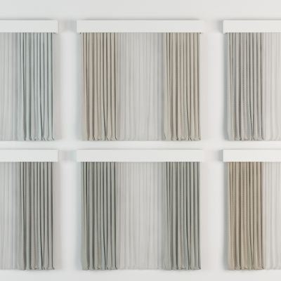 莫兰迪色绒布窗帘