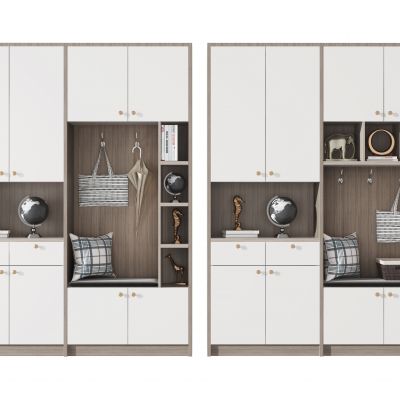 现代多功能入户鞋柜