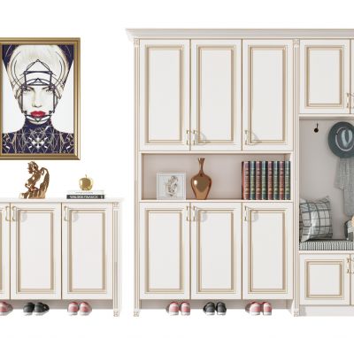 简欧玄关入户鞋柜