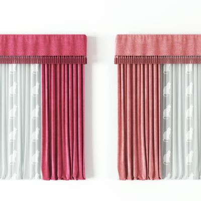 糖果色系列儿童房窗帘